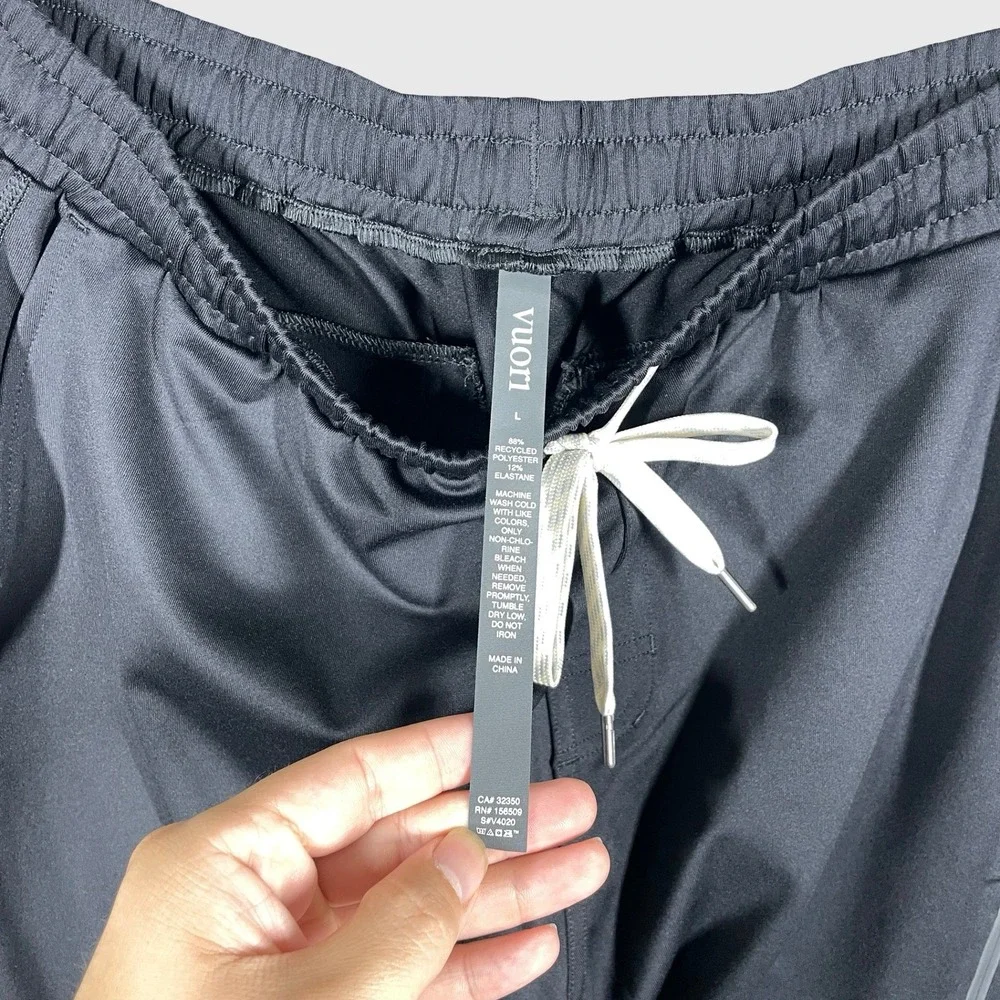 Vuori Sunday Performance Track Pant 2.0 Mens L Black Athleisure V4020 BNWT